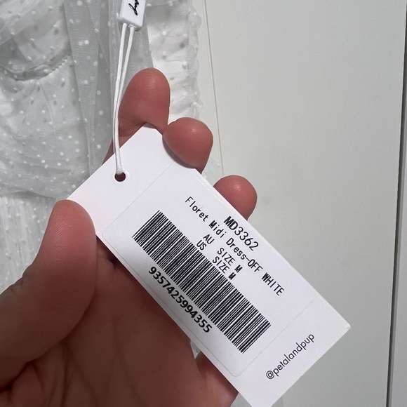 Bloomingdales White Midi Tulle dress - Picture 2 of 4